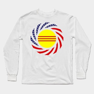 Vietnamese (South) American Multinational Patriot Flag Long Sleeve T-Shirt